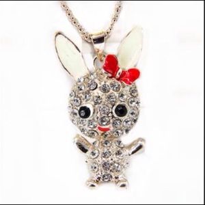 Betsey Johnson gorgeous gold  and crystal bunny.